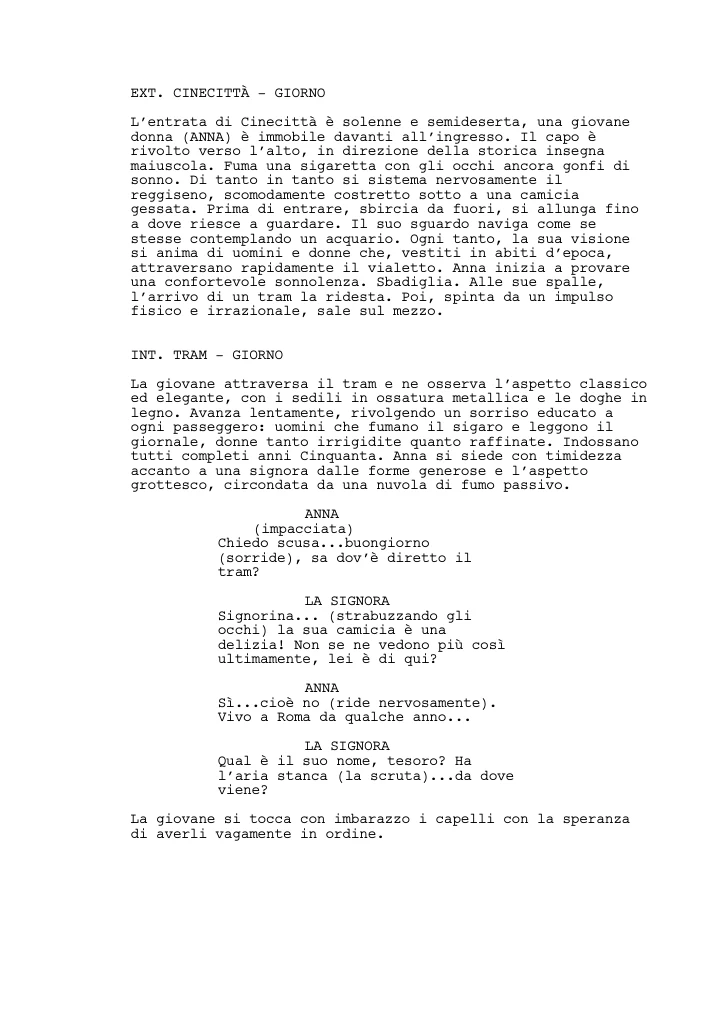 Una pagina da Cinecittà