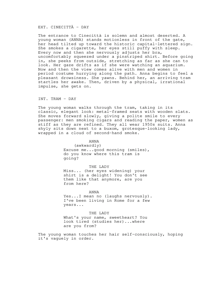 A page from Cinecittà
