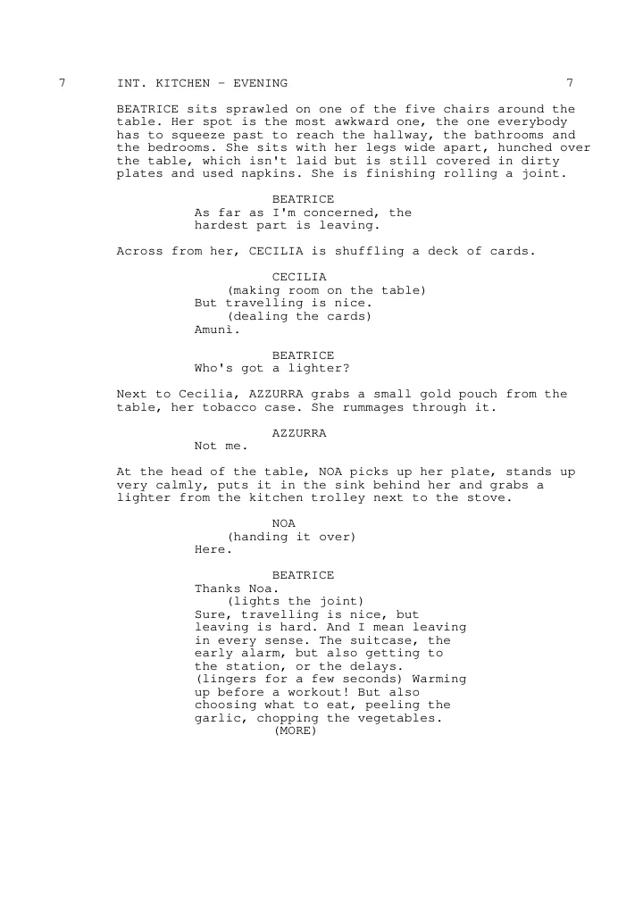 A page from Questo e poco altro